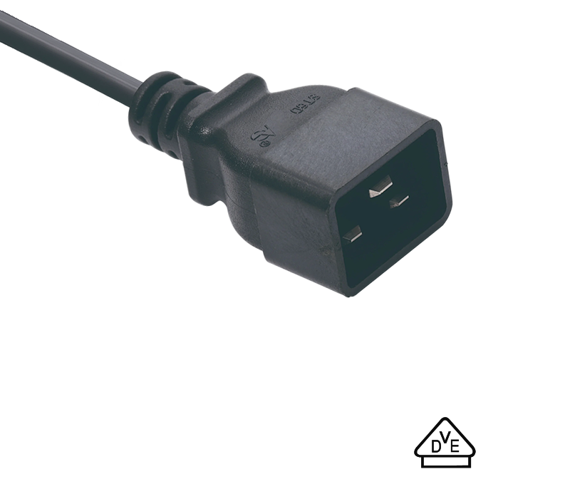 Konektor ST6D IEC Male Plug C20 Mengikuti Standar Jerman