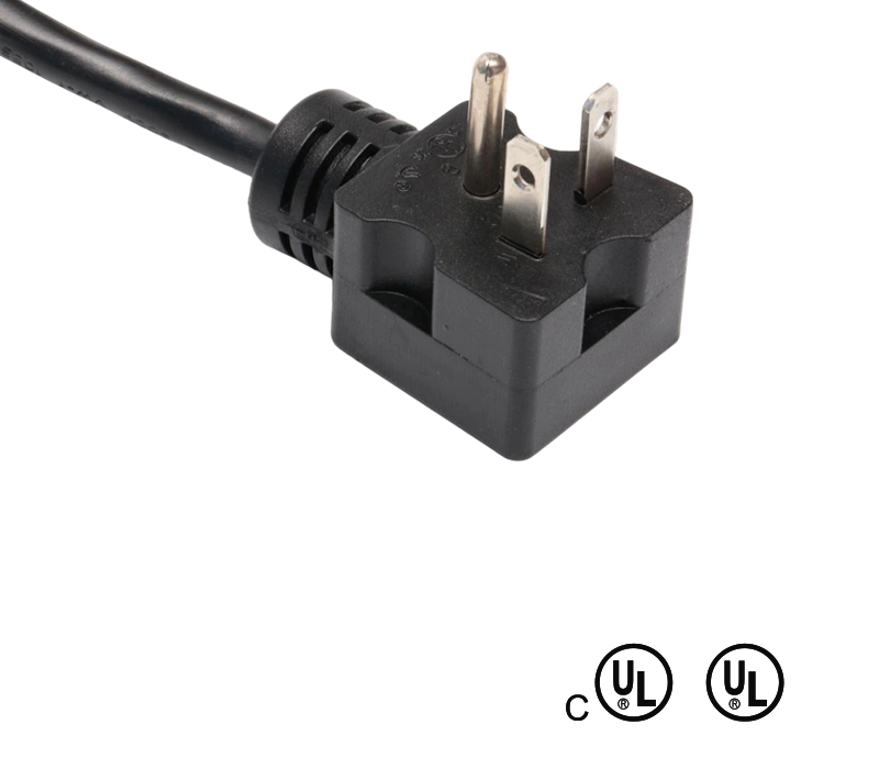 JT2-3I/JT-3H 20A 125V Standar Amerika 3-Pin Steker Sudut 90 Derajat
