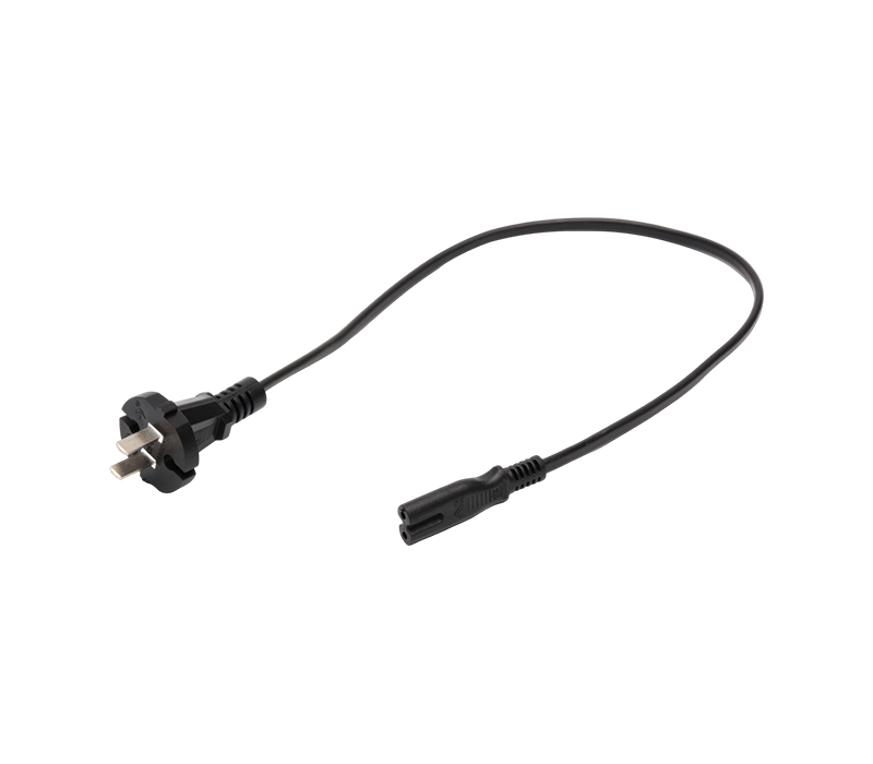 C2-10B+ST2/FY-ST2 10A 250V Steker Alat Dua Pin Standar Tiongkok untuk Konektor IEC C7