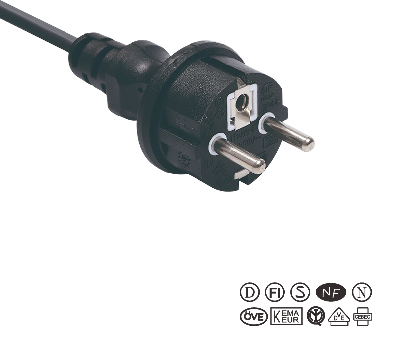 JT003-F/FY003-F 16A 250V Steker Tiga Pin Standar Eropa