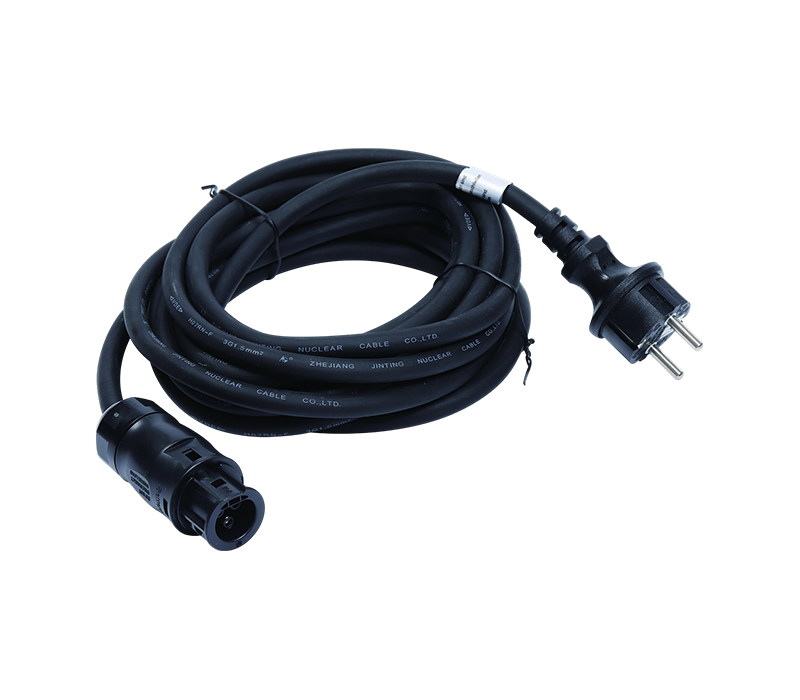 Kabel Surya Steker Standar Eropa, Konektor Listrik 3-Pin, 16A AC 250V